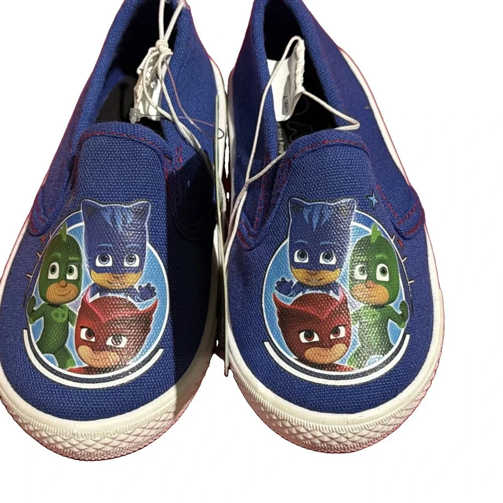PJ Masks Toddler Slip On Shoes Canvas Size 7 Girls Boys